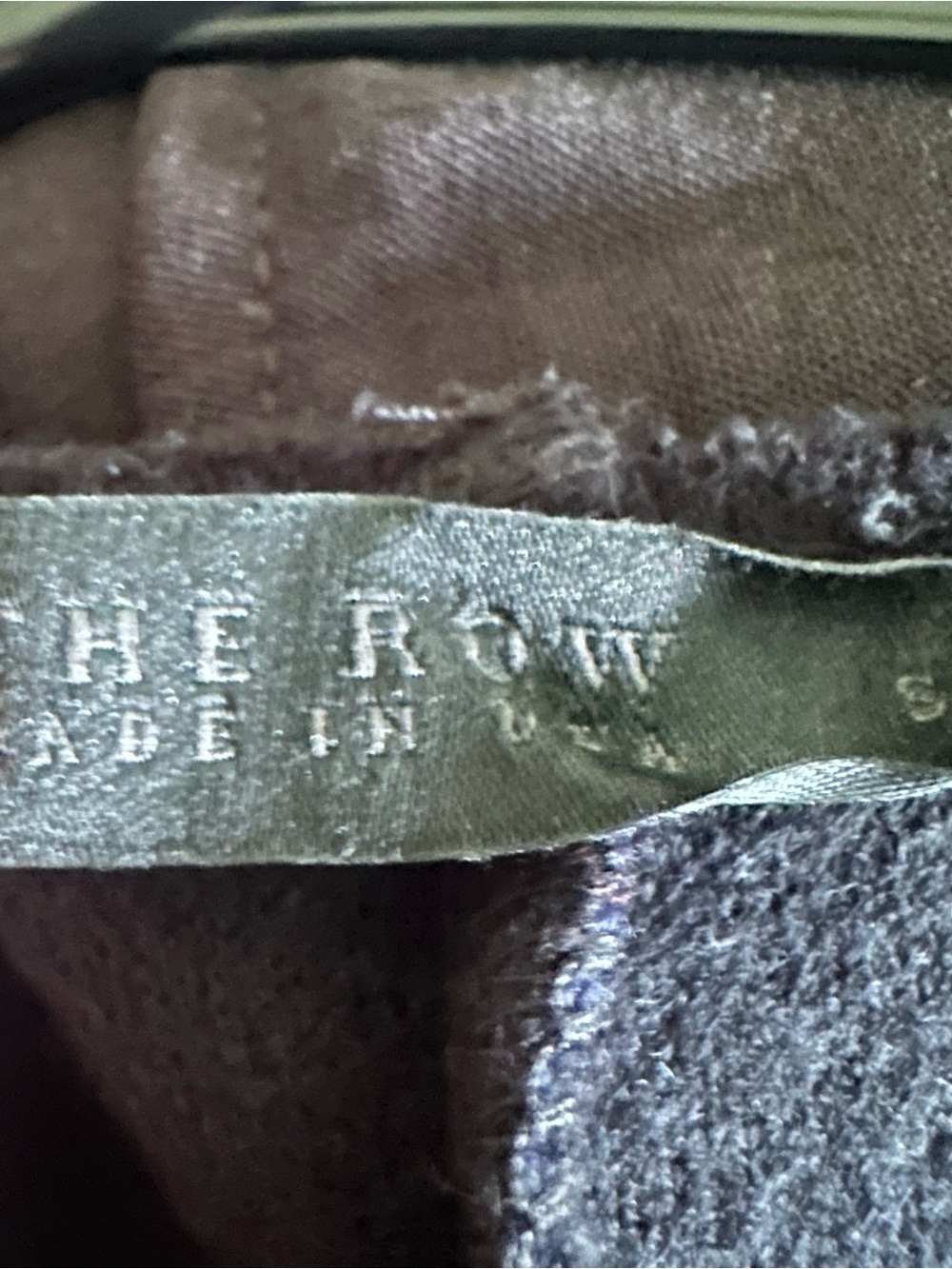 The Row Navy Sleeveless Midi Minimalist Dress size Small 98% Wool/2%Nylon-flawed - Picture 4 of 5